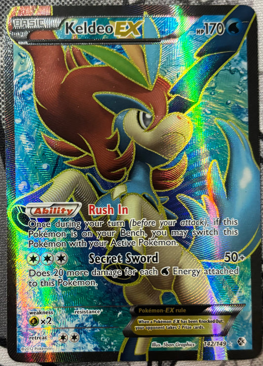 Keldeo EX #142 Pokemon Boundaries Crossed (NM)