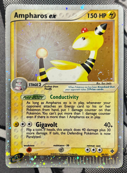 Ampharos EX #89 Pokemon Dragon (NM)