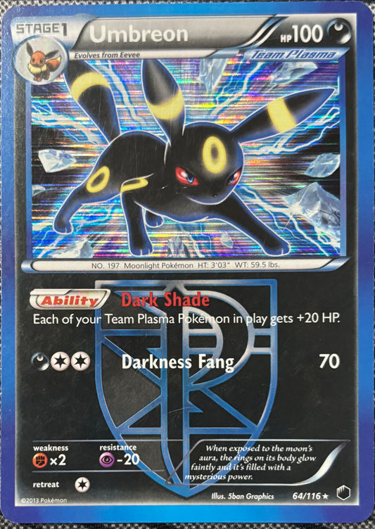 Umbreon #64 Pokemon Plasma Freeze (LP)